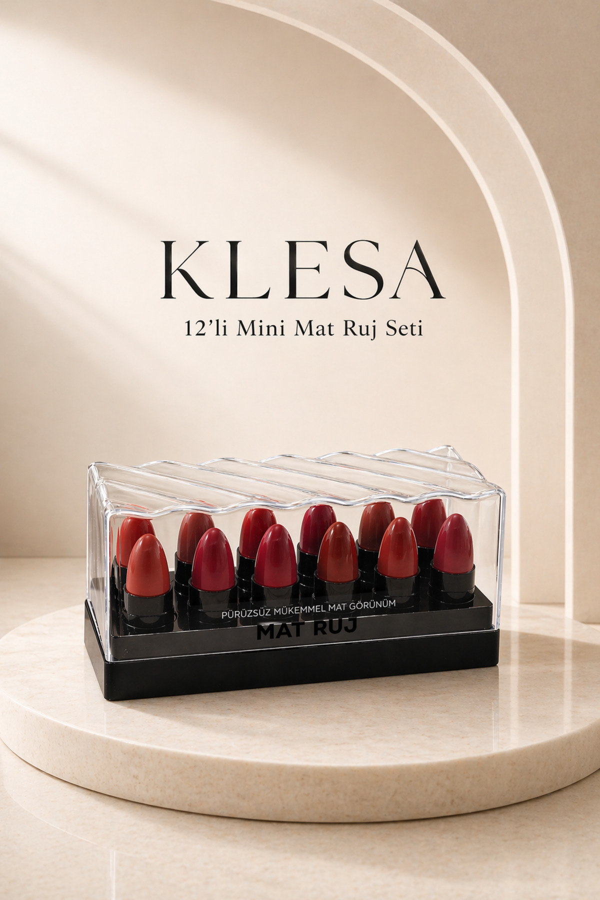 KLESA 12’li Mini Mat Ruj Seti Küçük Kutulu Taşınabilir Ruj Takımı - Fiyatı, Yorumları