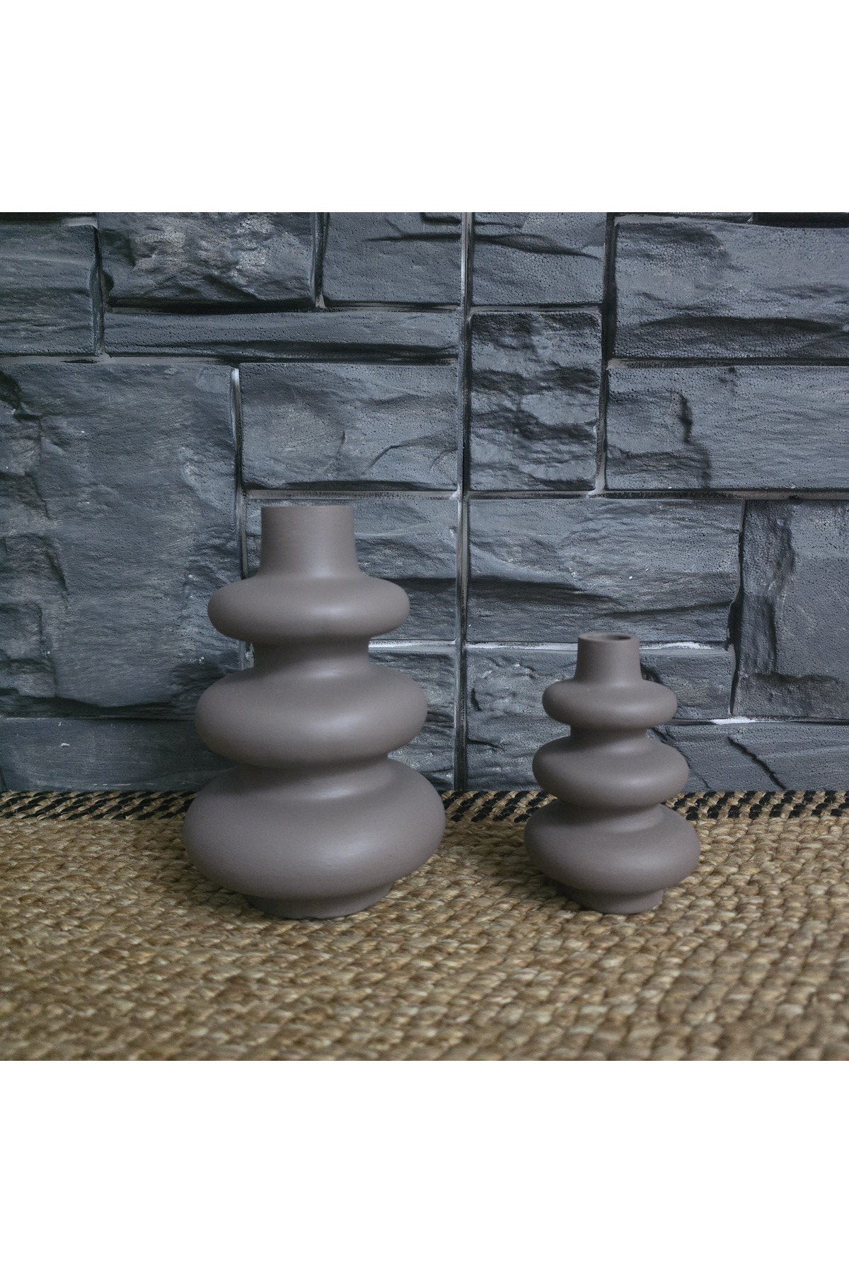 Bohemian Style BLACK Scandinavian 2-Piece Twist Vase Gift Pinterest Pampas Decorative Item