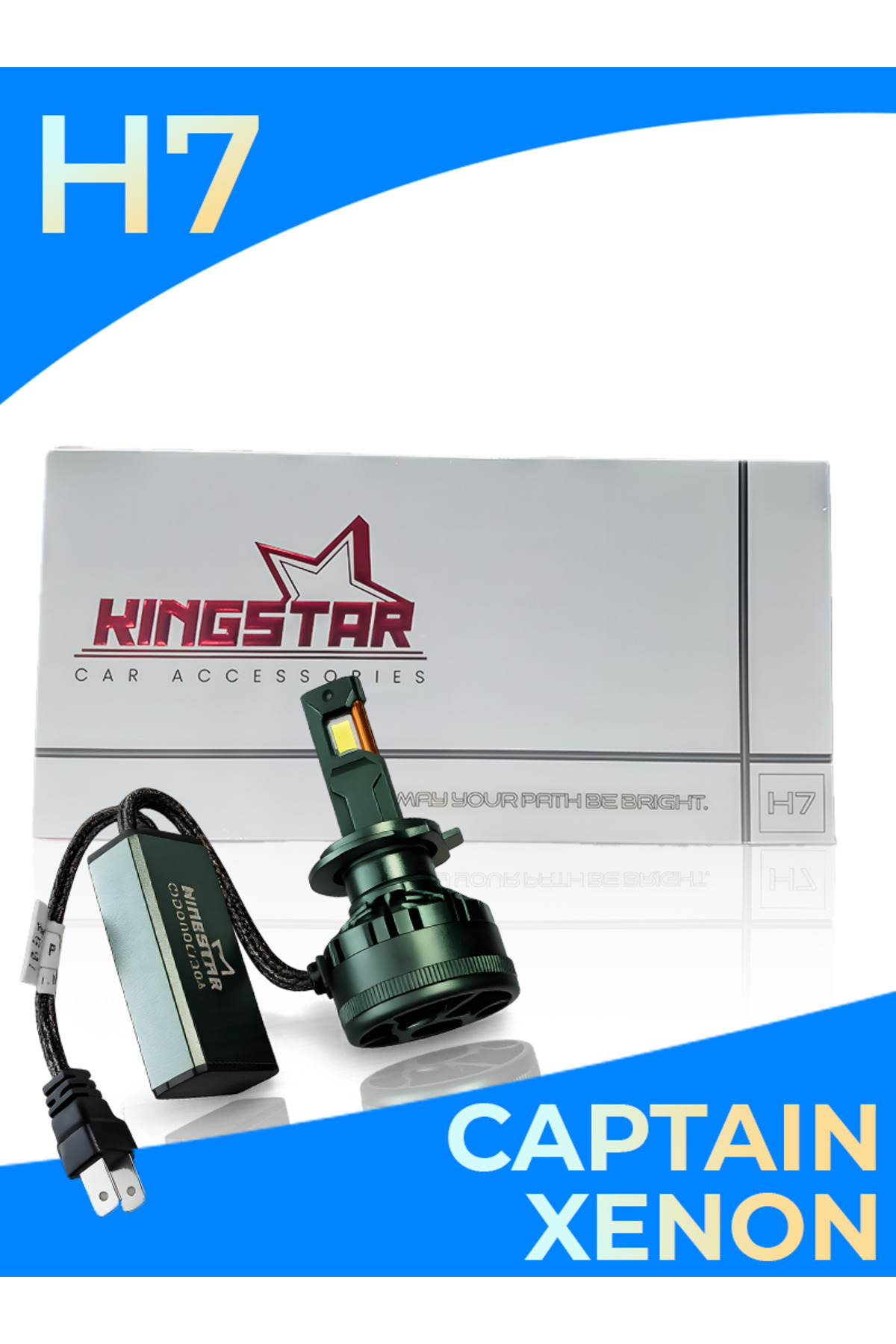 KNG H7 LED Xenon Far Ampulü | KINGSTAR CAPTAIN Serisi | 12.000