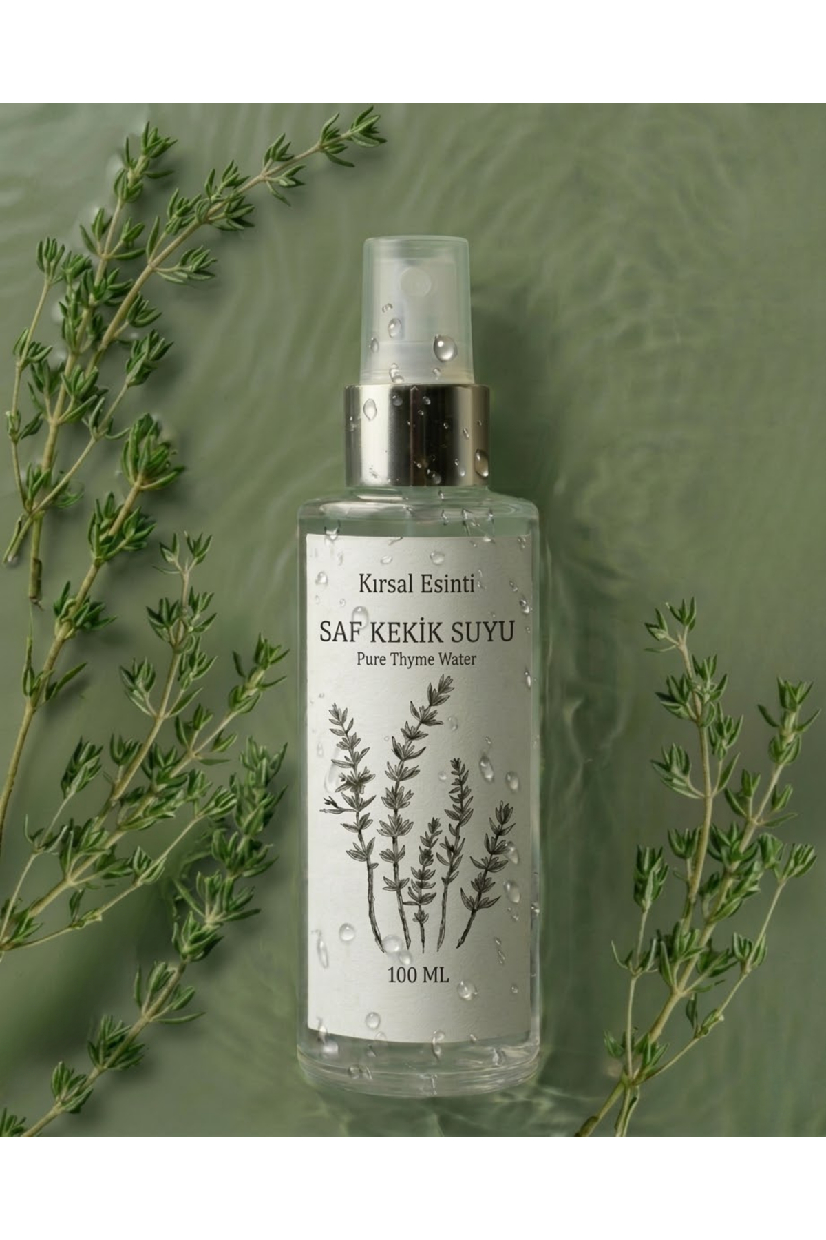 Kekik Suyu - Saf Organik Kekik Hidrosolü %100 Doğal 100 ML — تصویر 5 از 5