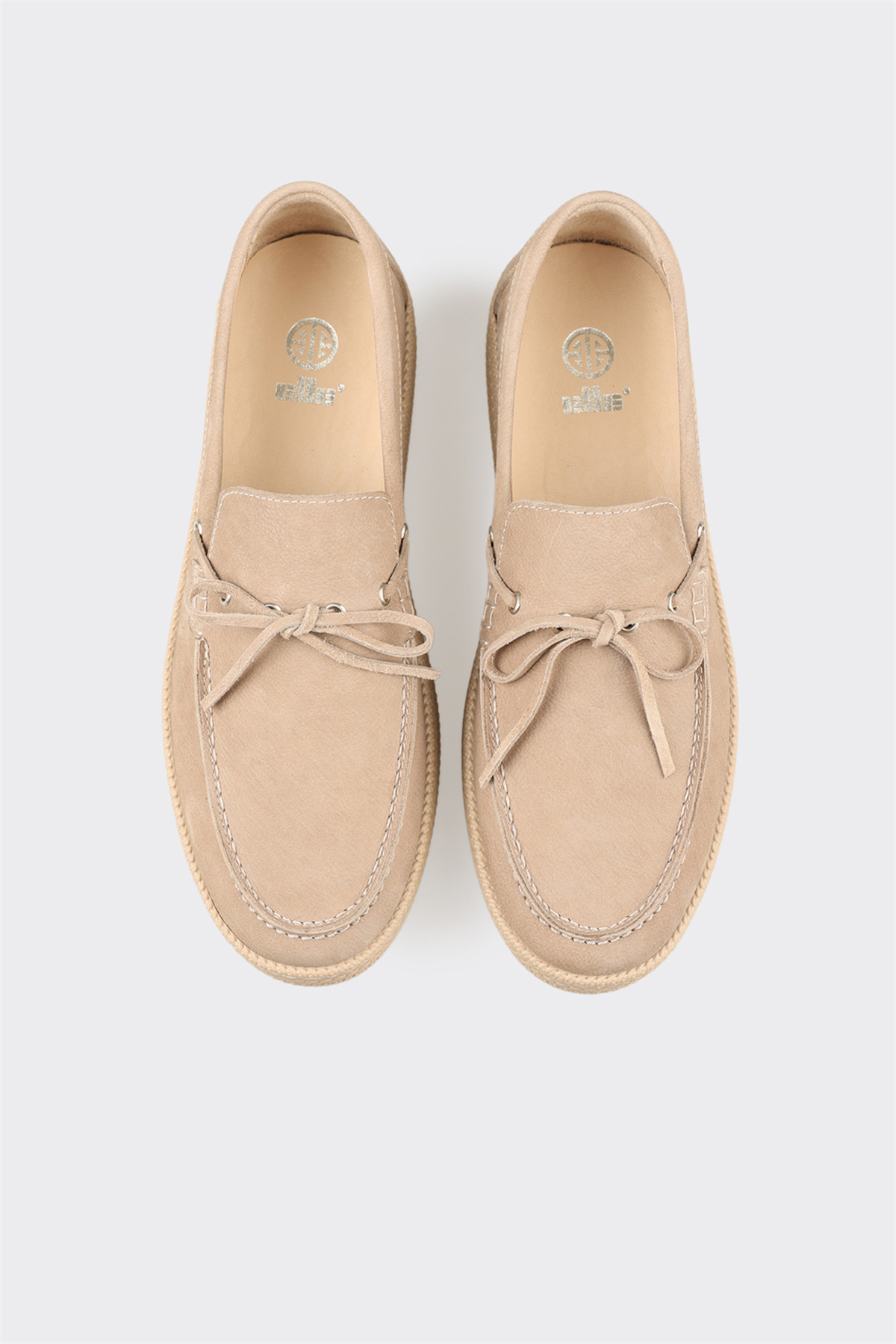 Elle Shoes Bej Deri Erkek Günlük Ayakkabı görsel 4