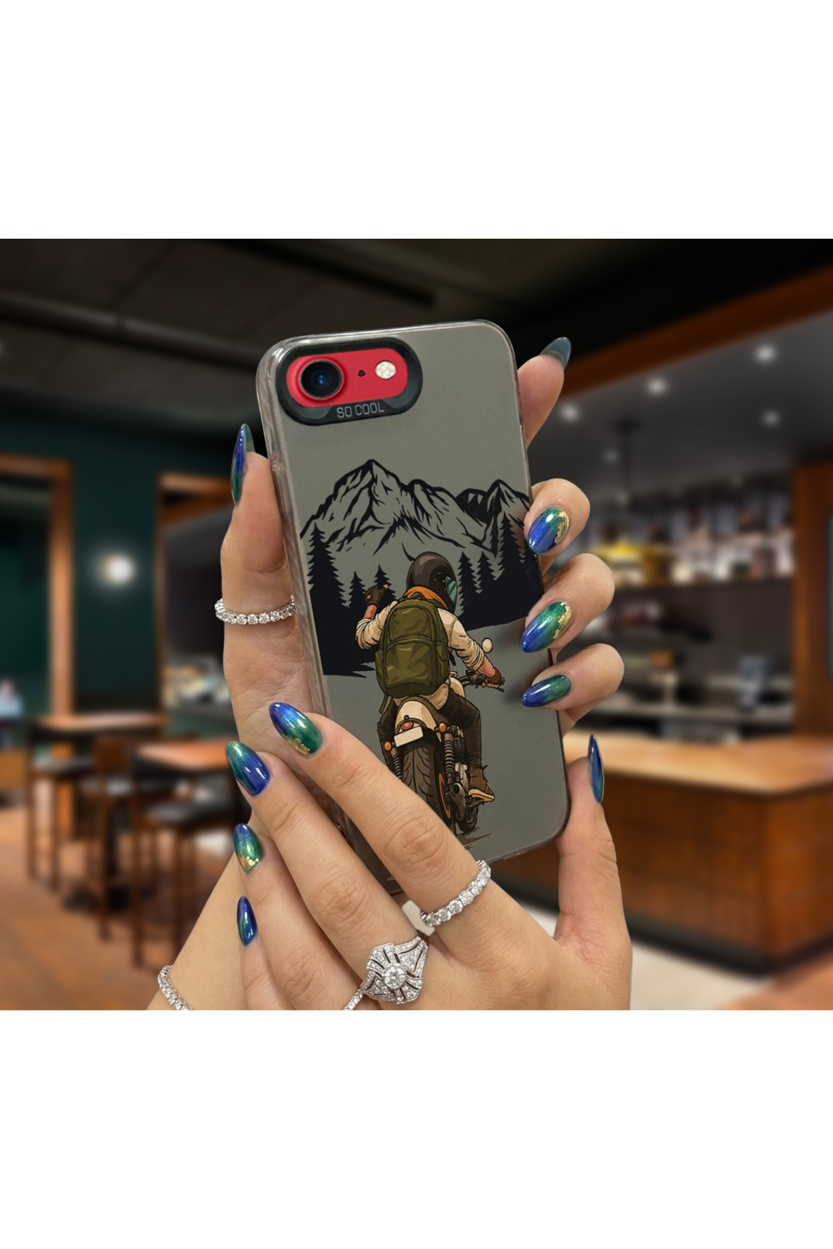 Caseji İphone 7-8-SE2020 Uyumlu Kaplanlar Baskı Desen Darbe Emici