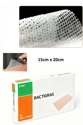 bactigras Parafinli, Antiseptik Tül Sargı, Yara ve Yanık Örtüsü, Steril Gazlı...