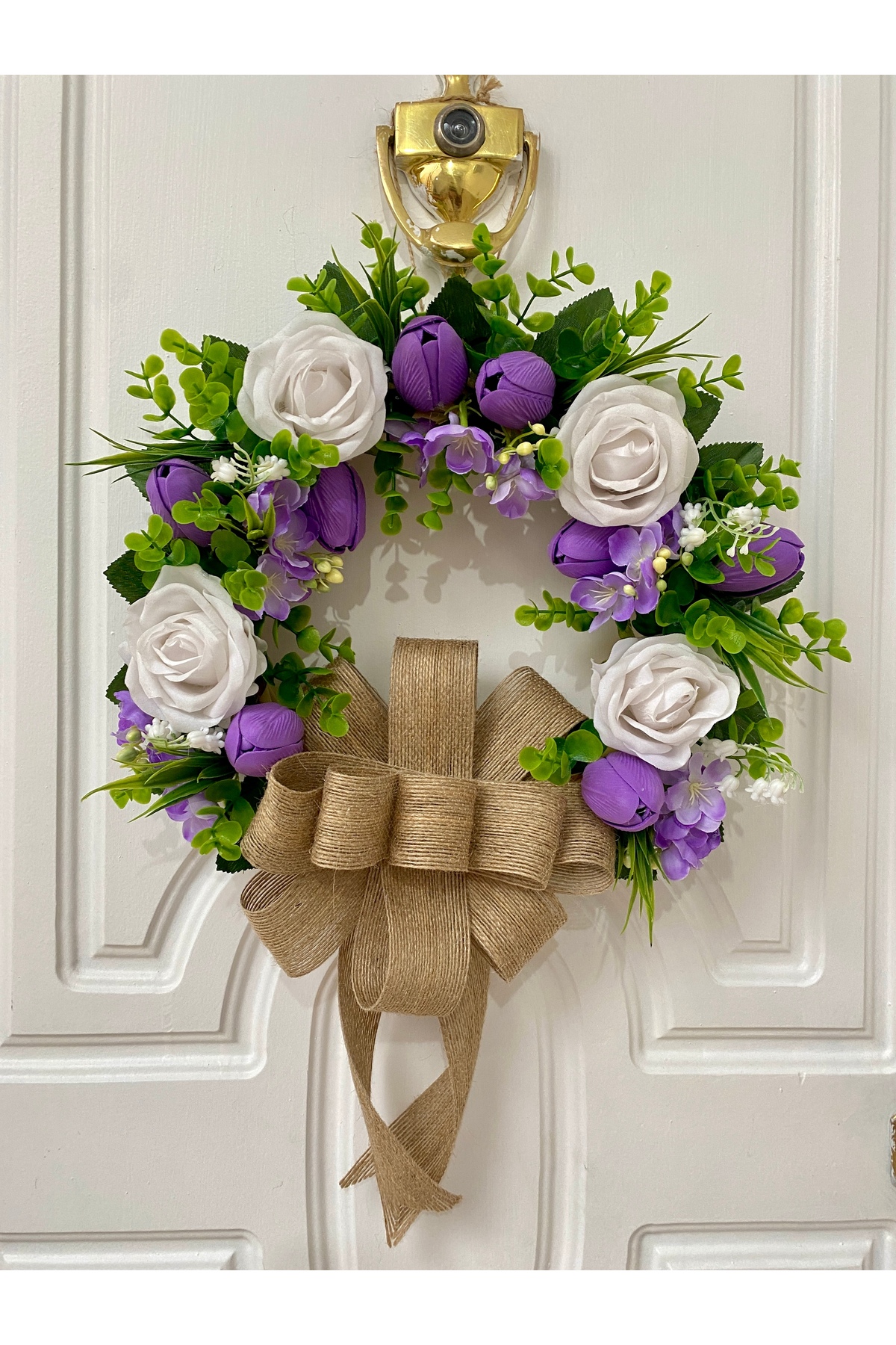 Purple Flower Doorstep Ornament No Name