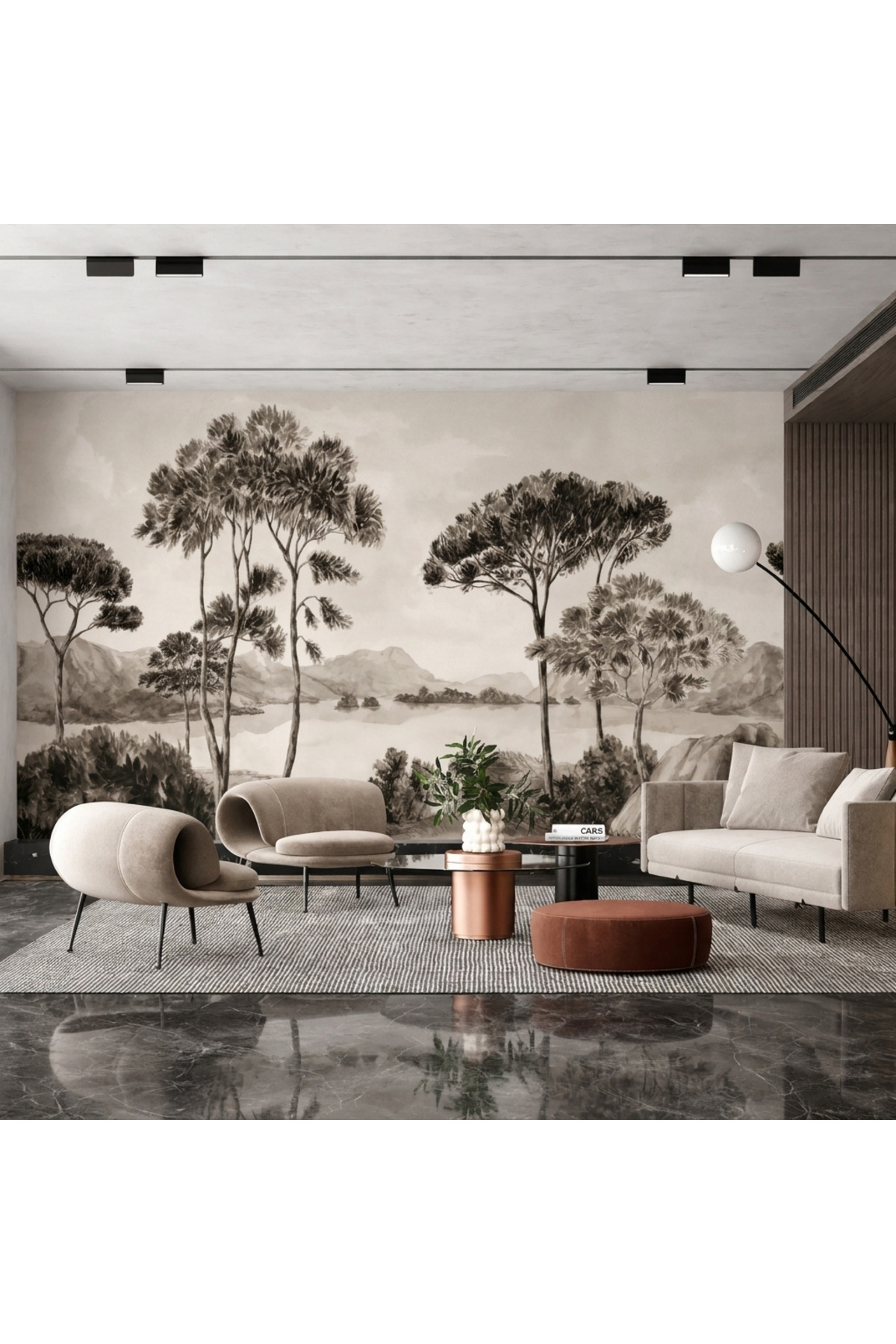 Tree View Textile Wallpaper