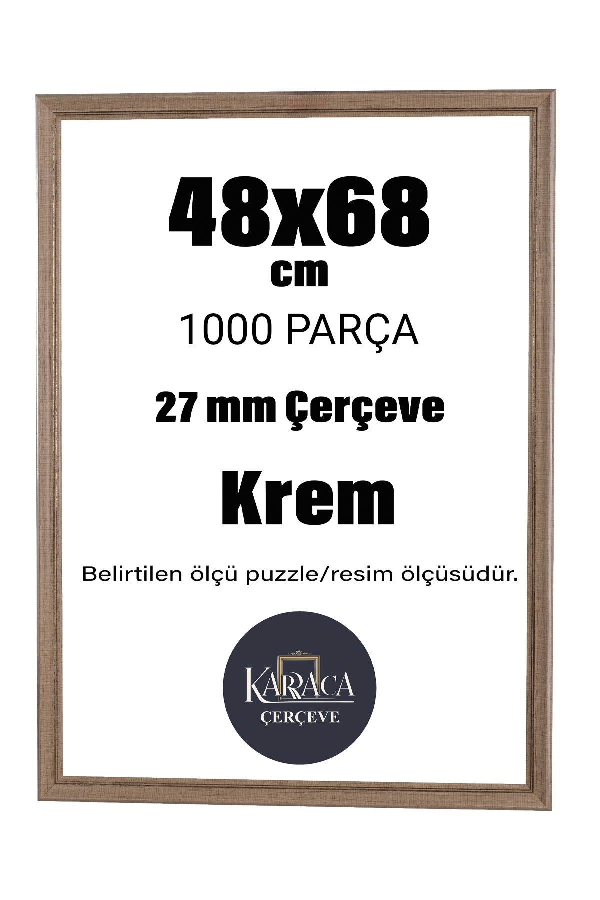 cercevehome PUZZLE ÇERÇEVESİ 1000 PARÇA (48×68) ÖLÇÜSÜNDE 27MM