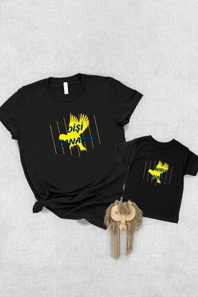 Tshirthane Dişi Yavru Kanarya Anne Oğul Kız(TEK ÜRÜN FİYATIDIR KOMBİN YAPMAK ...