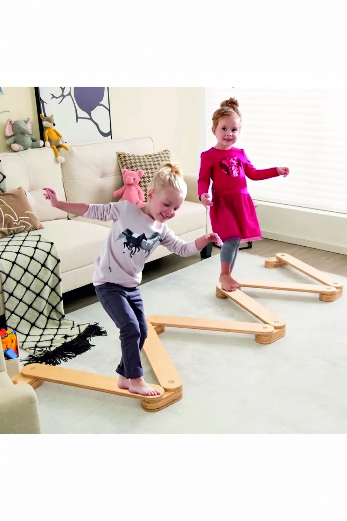 wudie Ahşap Denge Kirişi, Denge Tahtası,oyuncak,aktivite Oyuncağı,ahsap Oyuncaklar,montessori Oyuncak