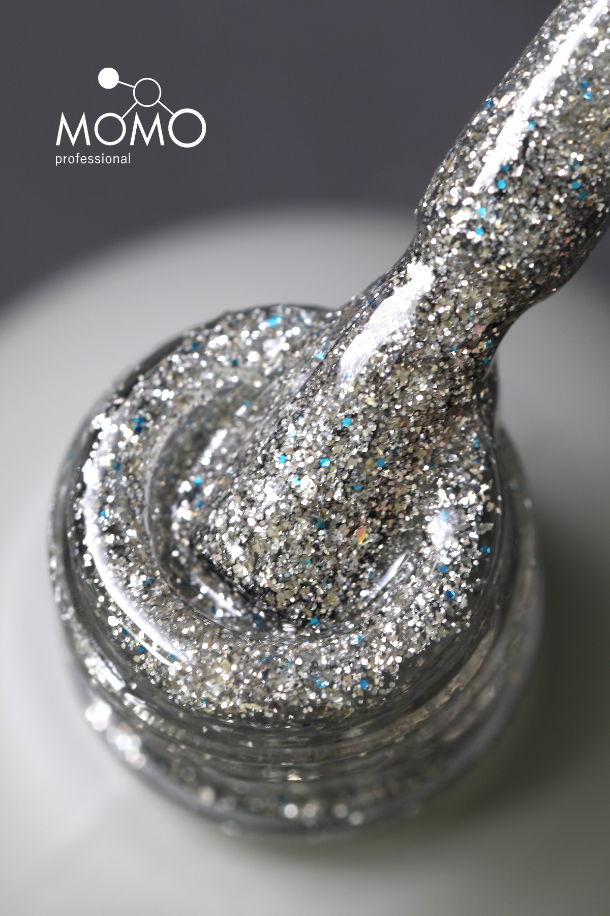 Glitter Kalıcı Oje G001, Yoğun Gümüş Simli, 4 ml — نقره‌ای 8860101A01S01G001 — تصویر 4 از 4
