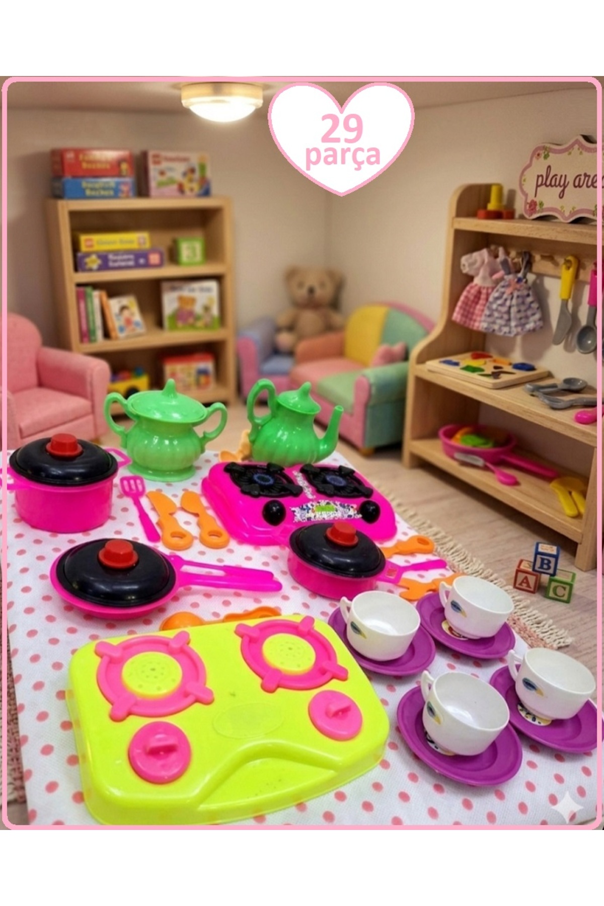nic4989さまおまとめ品 ALYTOYS Oyuncak Evcilik ve Mutfak Setleri 29 parça Aşçılık Yemek