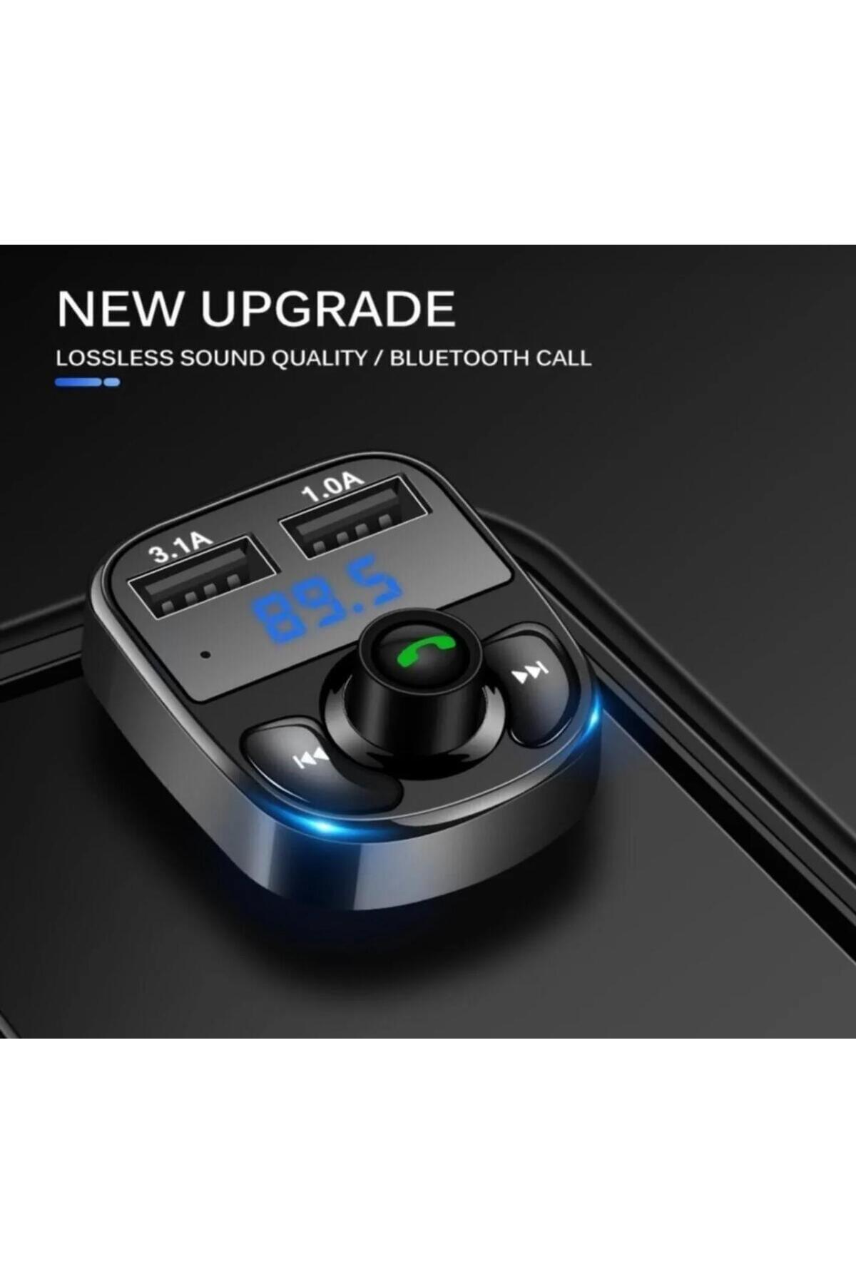 Manessa Car Mp3 Araç Fm Transmitter, Bluetooth Usb, Mp3, Kart Çakmaklık Girişli Oto Müzik Çalar Kiti