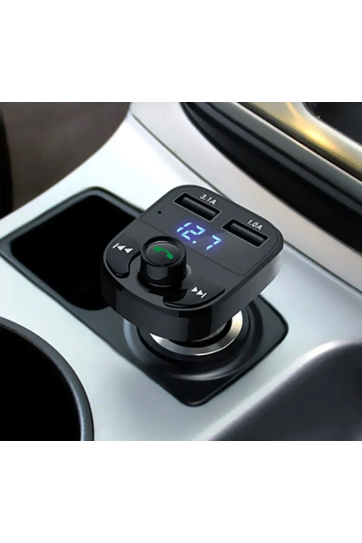 Manessa Car Mp3 Araç Fm Transmitter, Bluetooth Usb, Mp3, Kart Çakmaklık Girişli Oto Müzik Çalar Kiti