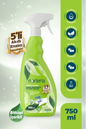 Norteria Bitkisel İçerikli Çok Amaçlı Genel Temizleyici & Leke Çıkarıcı (Su B...