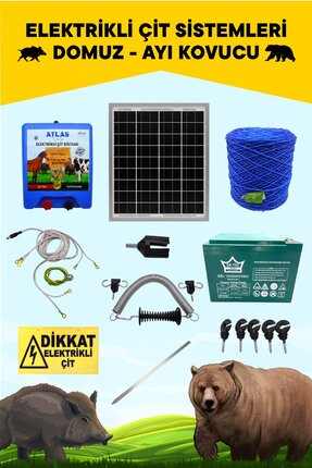 Atlas EKONOMİK ELEKTRİKLİ ÇİT 5 YIL GARANTİ 500MT SET ÖMÜRLÜK ÜRÜN 7AH