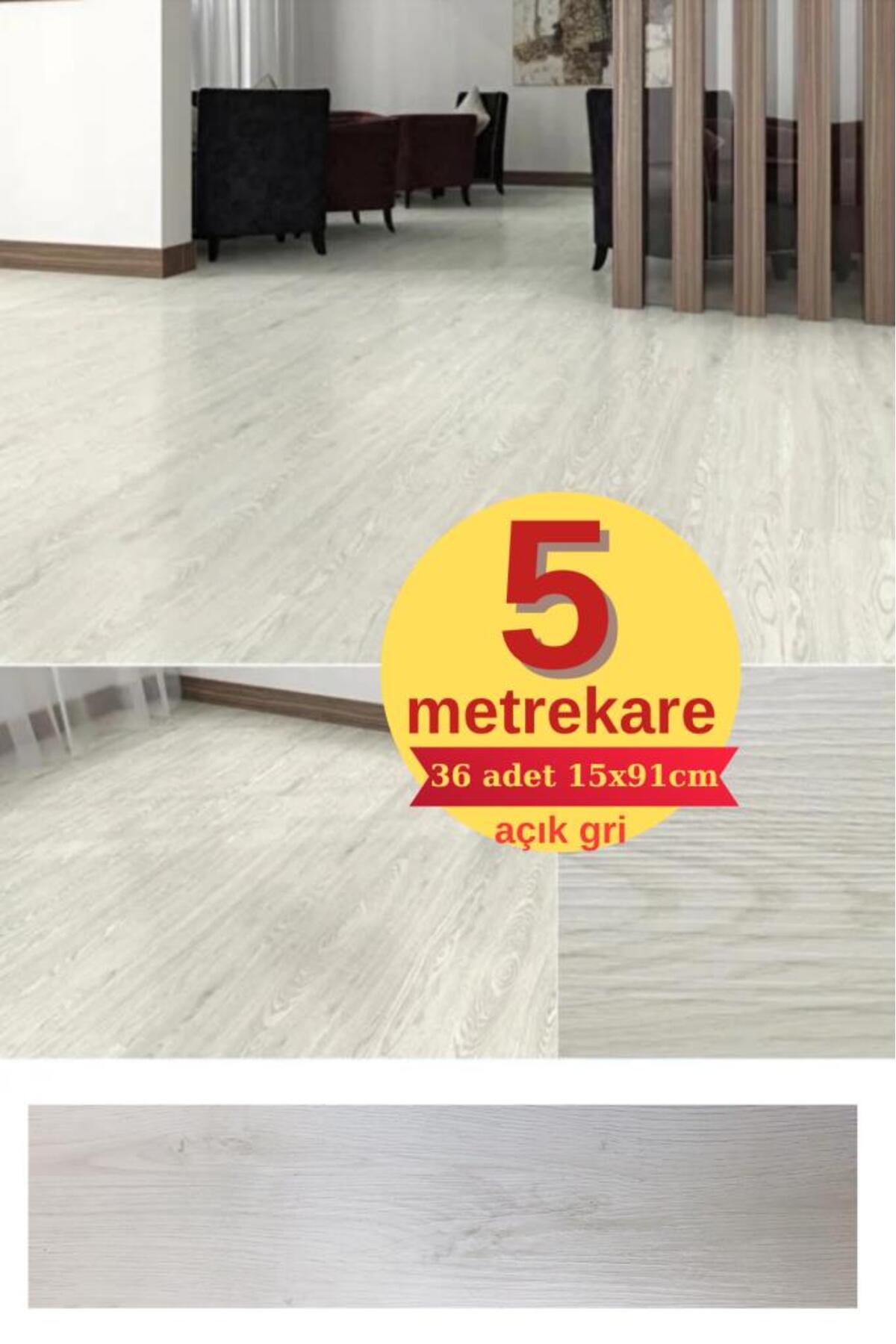 Self Adhesive Light Grey Waterproof PVC Floor Parquet