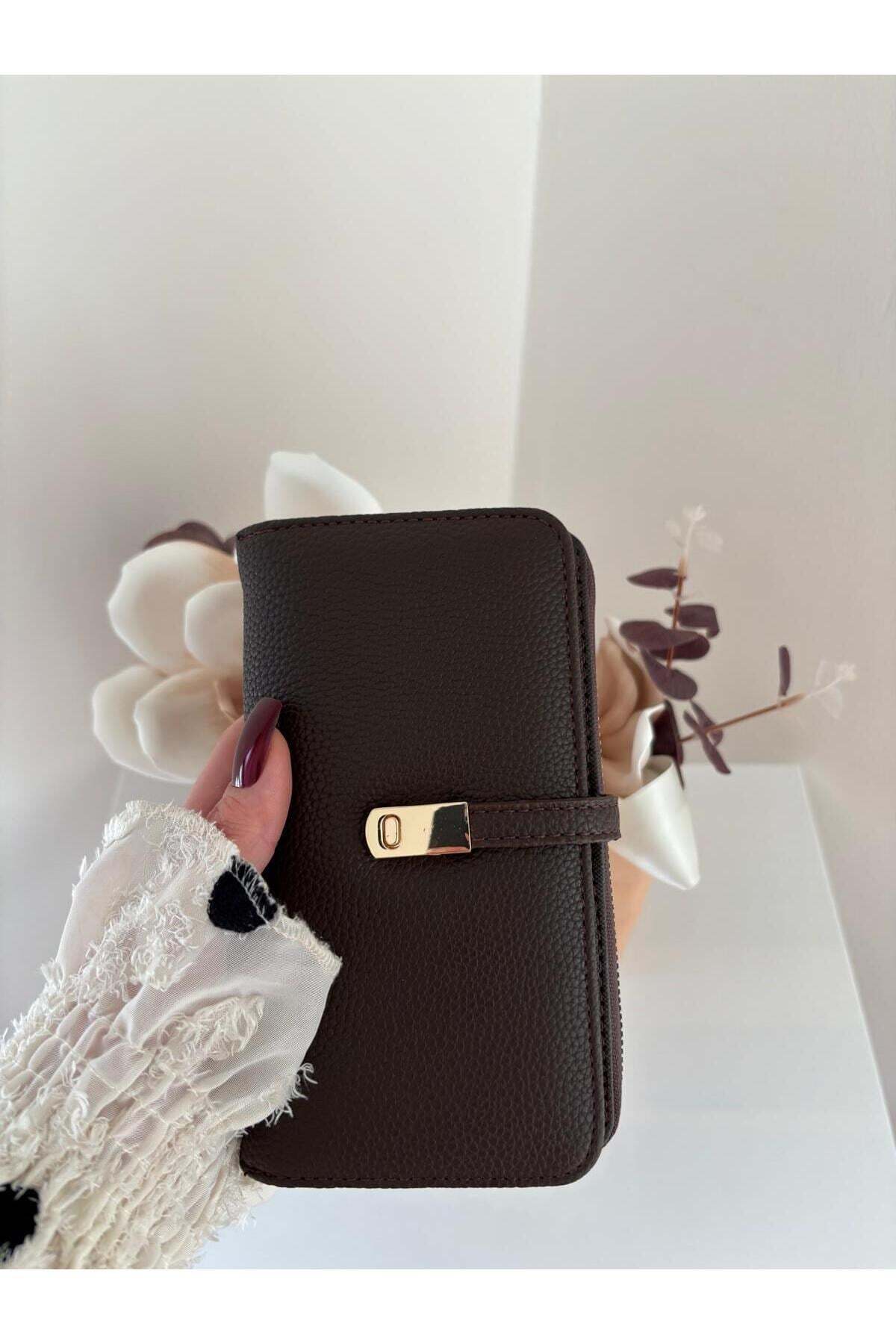 Women's Faux Leather Wallet with Phone Compartment