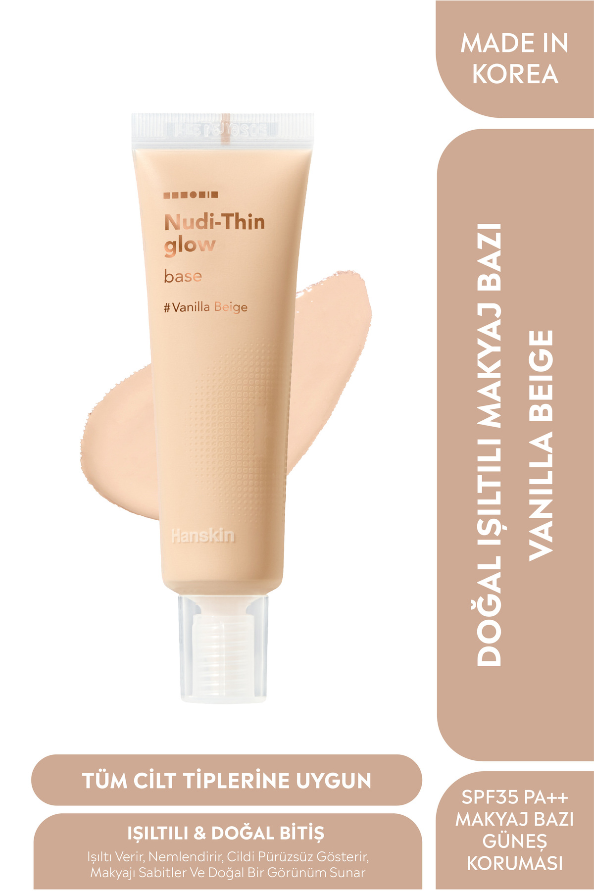 Doğal Işıltılı Makyaj Bazı - Vanillia Beige — بژ vanilliabeige
