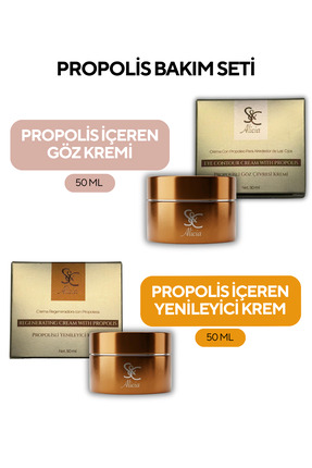 S&C Alicia 2'li Propolis İçerikli Set Aydınlatıcı ve Yenileyici Göz - Yüz Bak...