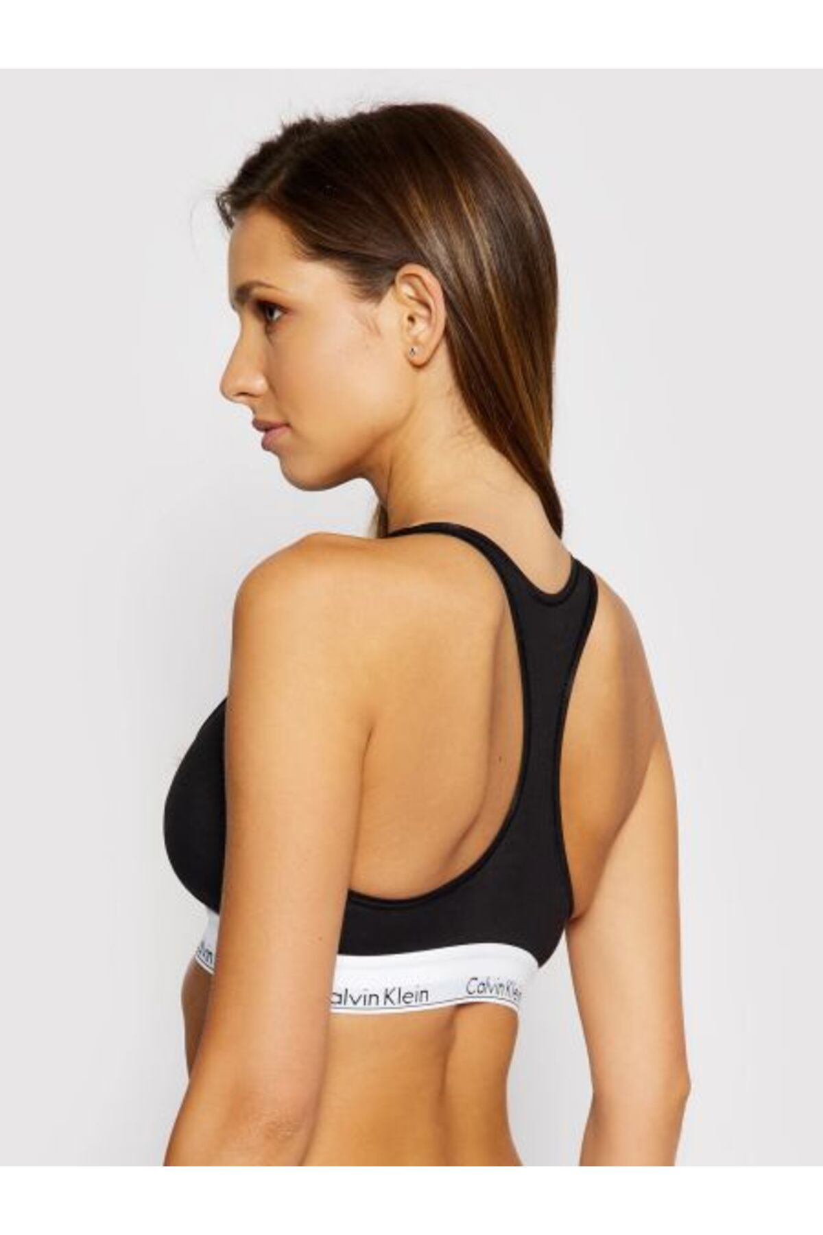 Calvin Klein Kadın Modern Cotton Siyah Bralet görsel 2