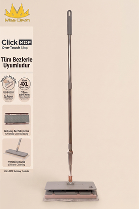 MissClean Tüm Bezlere Uyumlu Click Mop 4xl Islak Mendillere Uyumlu Kendinden ...