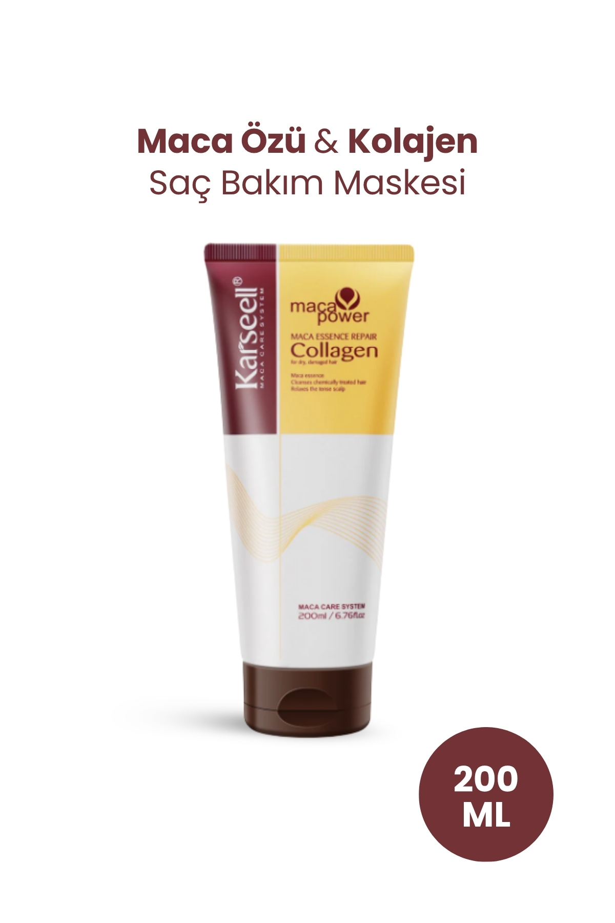 Karseell Kolajen Saç Bakım Maskesi Maca Özü Onarıcı Repair 200 ml Karsel - Fiyatı, Yorumları