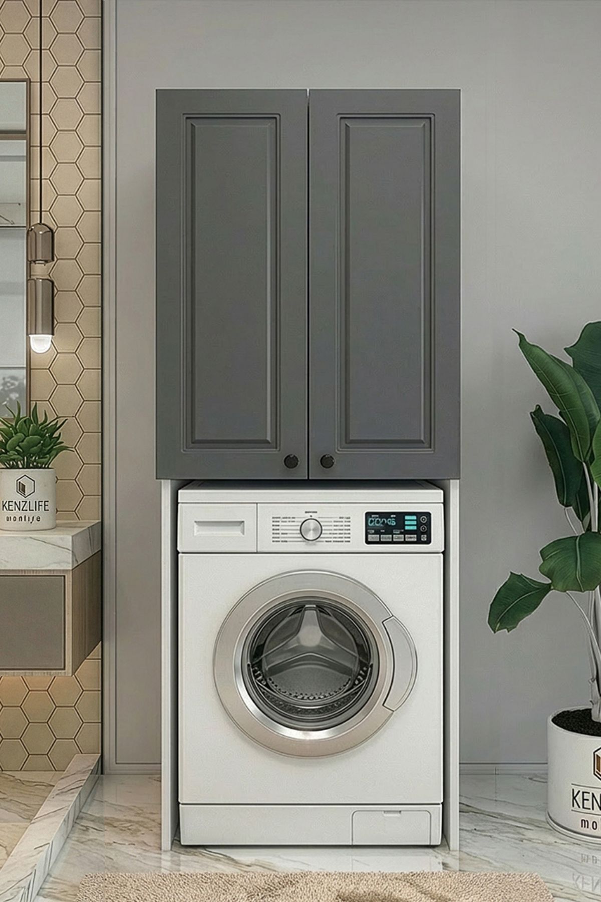 Kenzlife membran çamaşır-kurutma-bulaşık makinesi dolabı