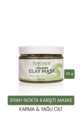 Royues Kolajen Kil Maskesi - Leke  Ve Siyah Nokta Giderici Yüz Maskesi - Coll...
