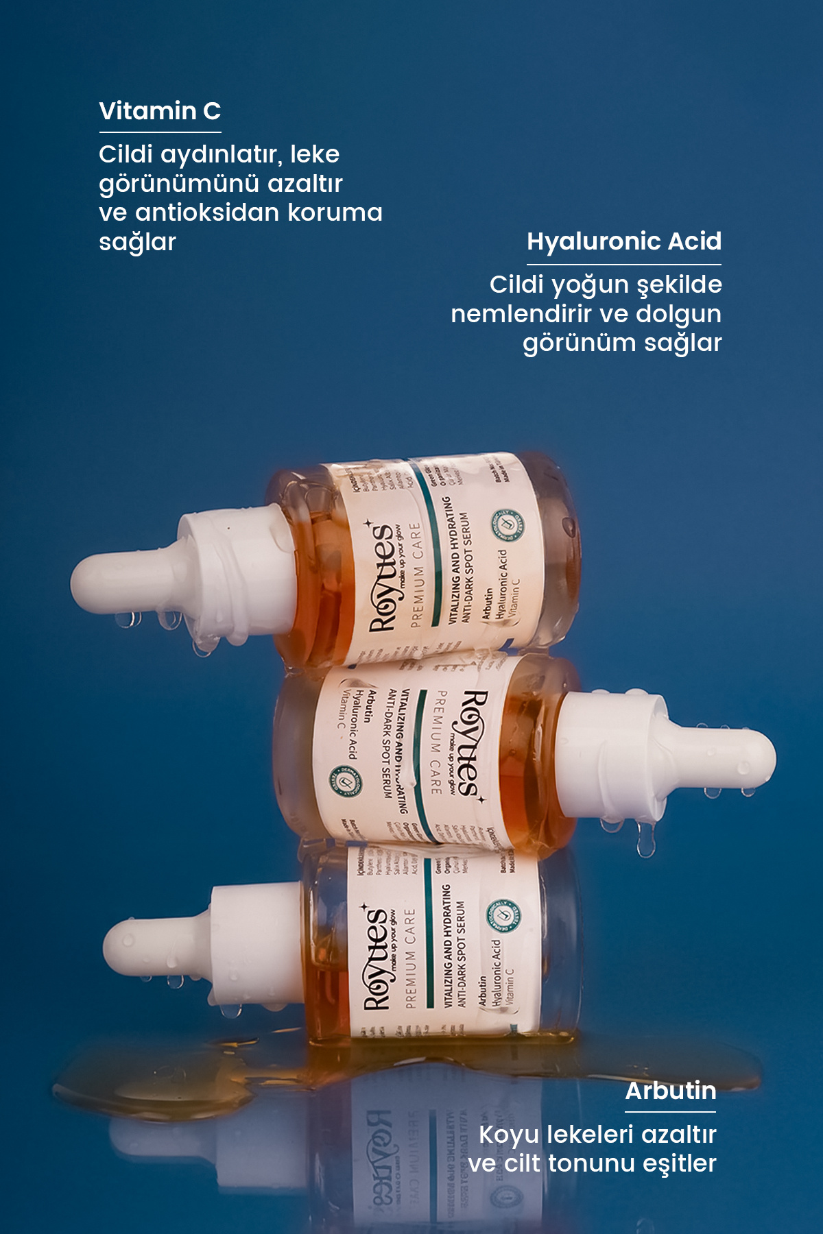 Arbutin + Vitamin C Leke Karşıtı Cilt Serumu - Cilt Tonu Eşitleyici, Aydınlatıcı — RYSSRM01 — تصویر 4 از 9