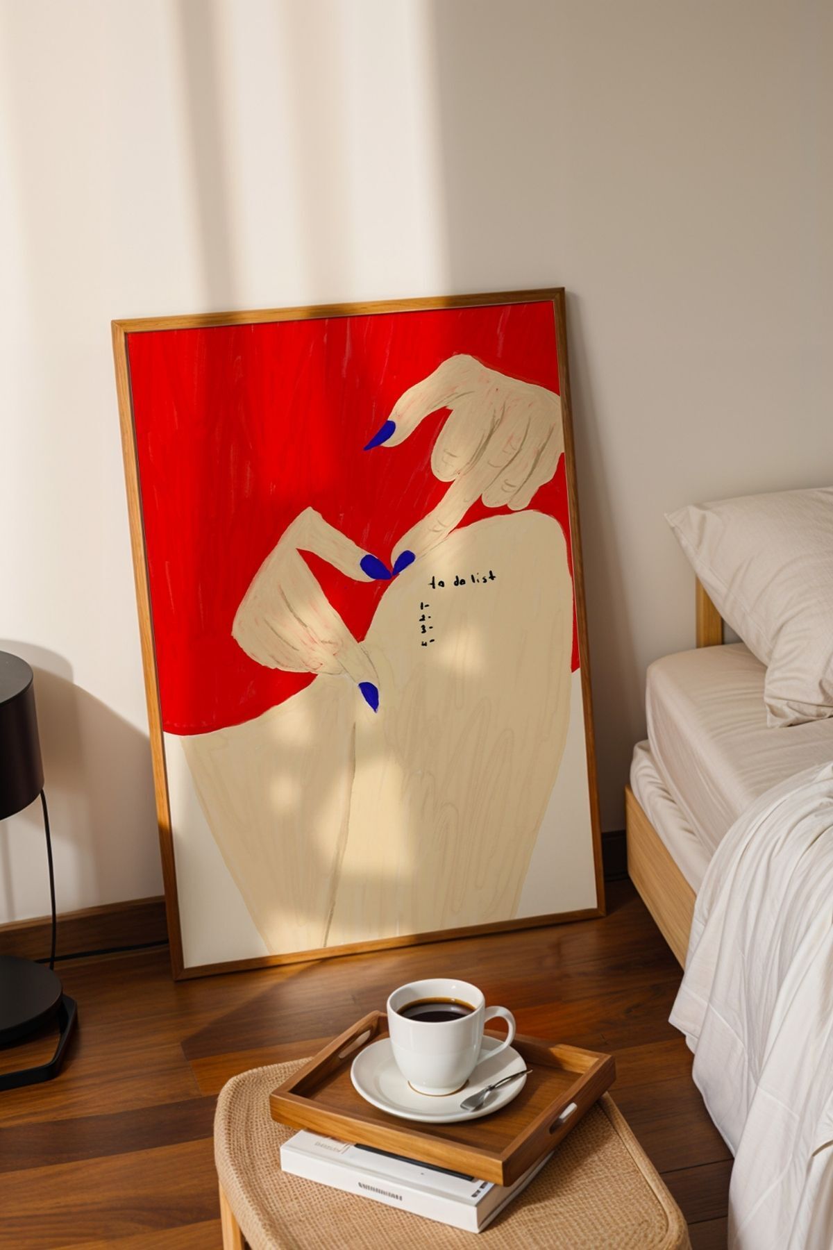 Kadın Figürlü Tablo Modern Estetik Poster Minimal Sanat Duvar Dekoru Çerçevesiz