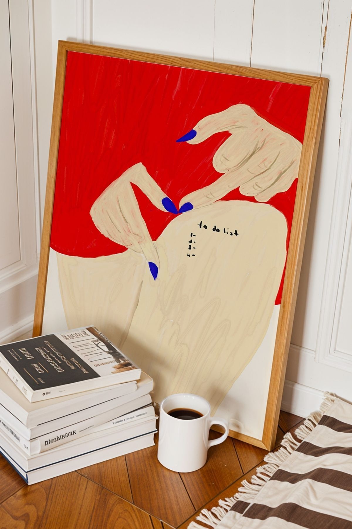 Kadın Figürlü Tablo Modern Estetik Poster Minimal Sanat Duvar Dekoru Çerçevesiz