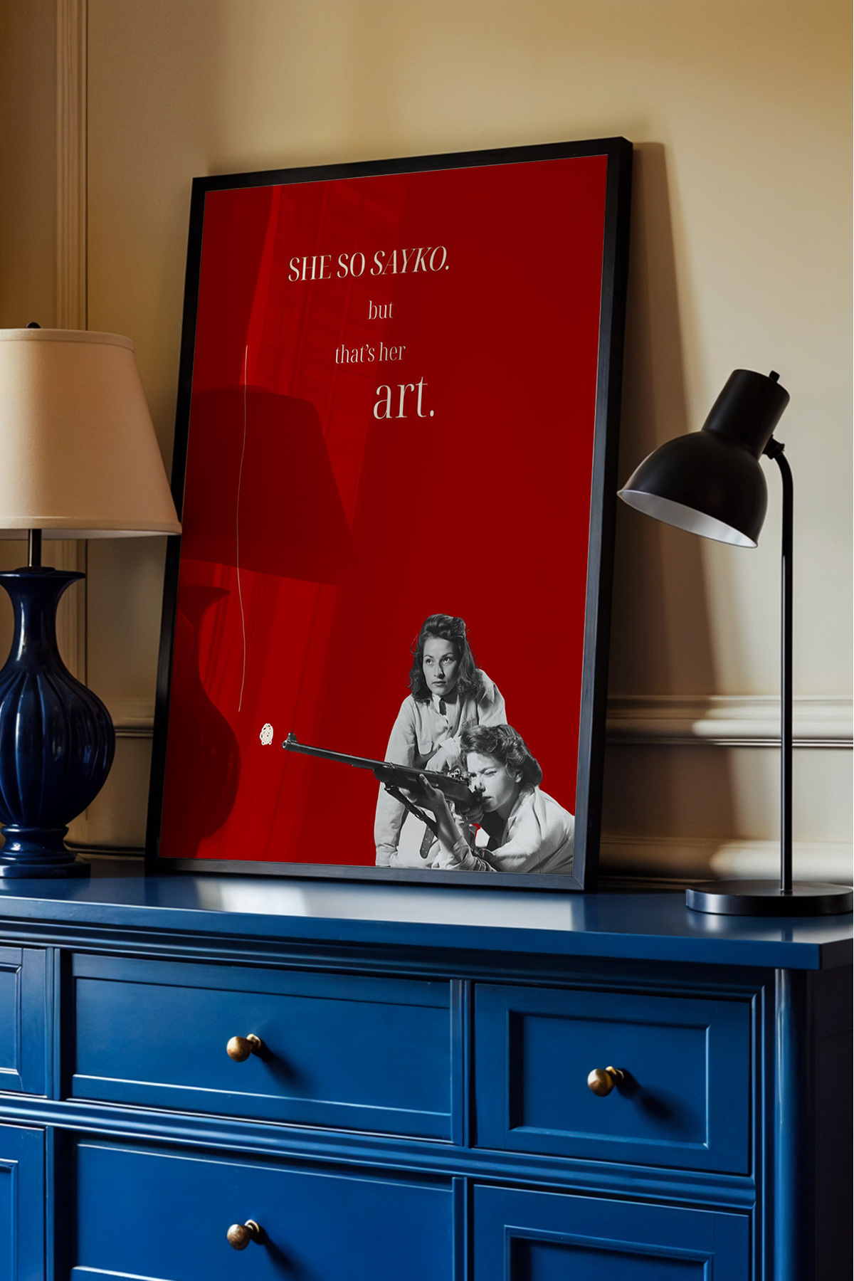 Kırmızı Kadın Temalı Yazılı Tablo Feminist Kolaj Modern Poster Duvar Dekoru Çerçevesiz