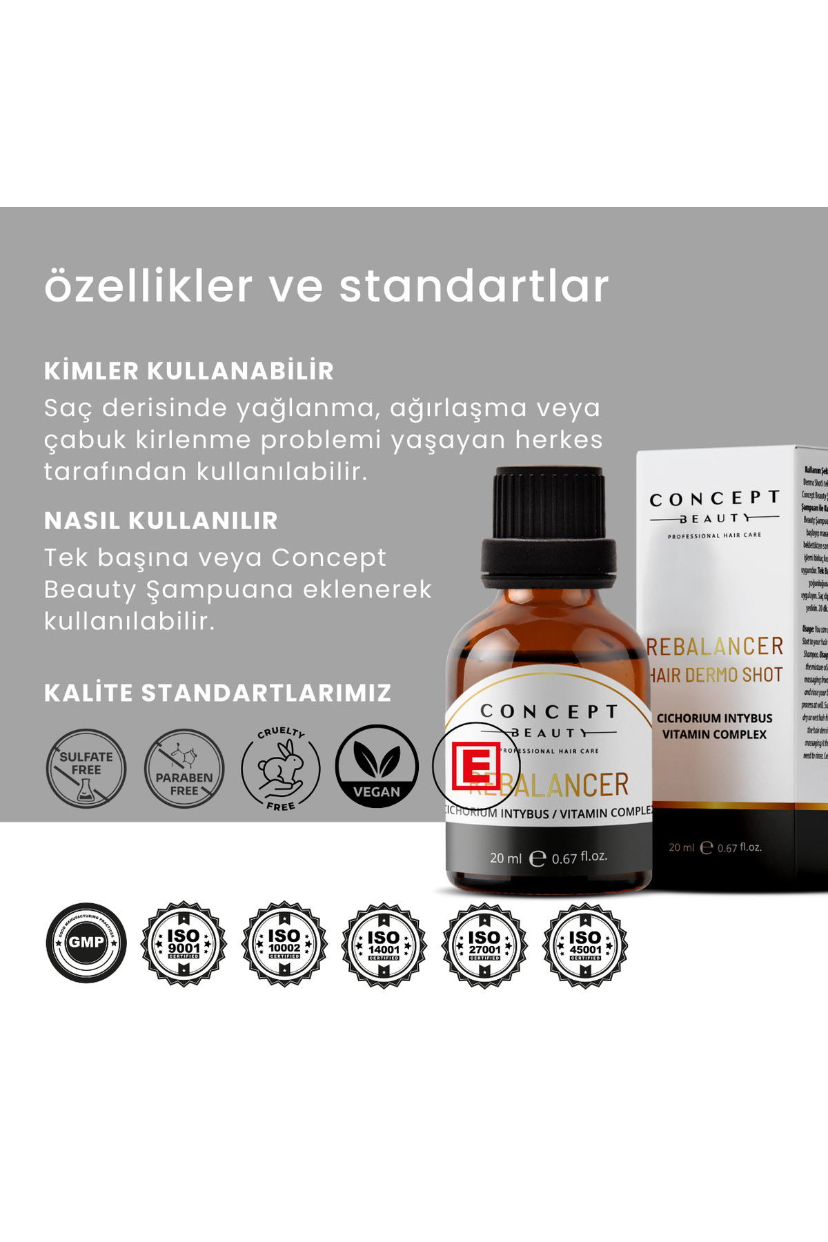 Yağlanma Dengeleyici Saç Bakım Shot'ı - Yağlanma Karşıtı Saç Bakım Serumu ( 20 ML ) — RBL1 — تصویر 7 از 7