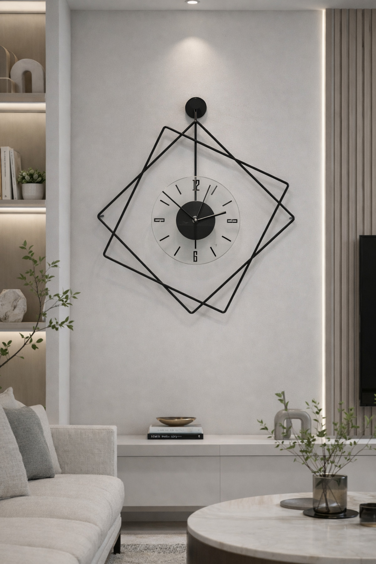 Italiano Ferrero Luxry Series - (UNBREAKABLE TAMPER GLASS) - Modern Decorative Metal Wall Clock