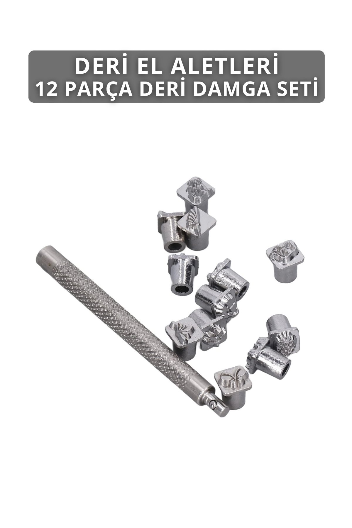 Dopar Deri Damgalama Zımbası Seti Craft 12'li Paslanmaz Çelik
