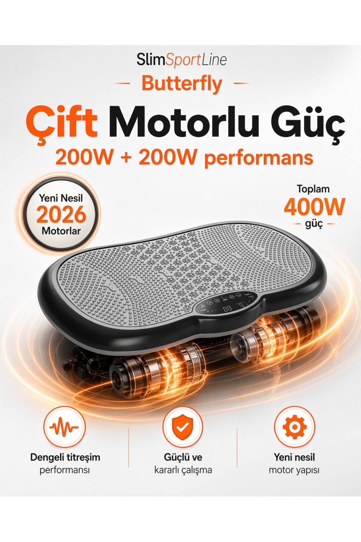 SlimSportLine 3D ÇİFT MOTORLU SALINIM VE TİTREŞİMLİ ZAYIFLAMA