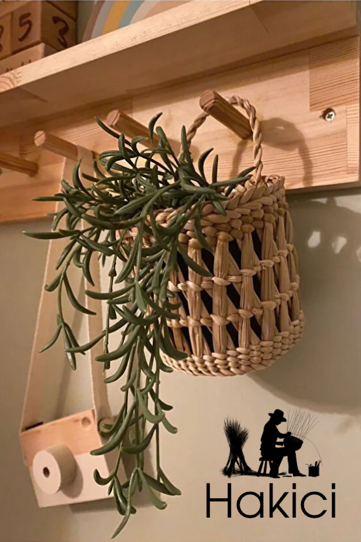 Decorative Multipurpose Natural Handmade Wicker Flower Pot Basket / 10x10CM