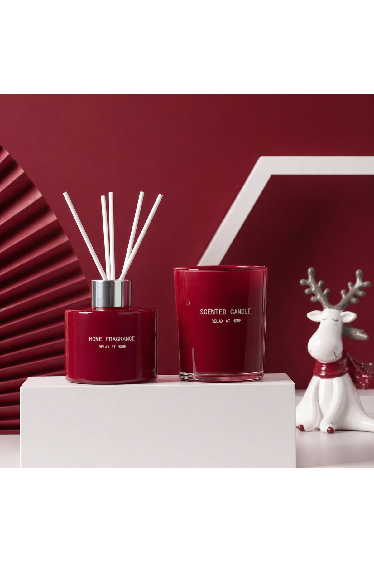 Room Fragrance And Candle Set Japanese Cherry Scented 100 ml