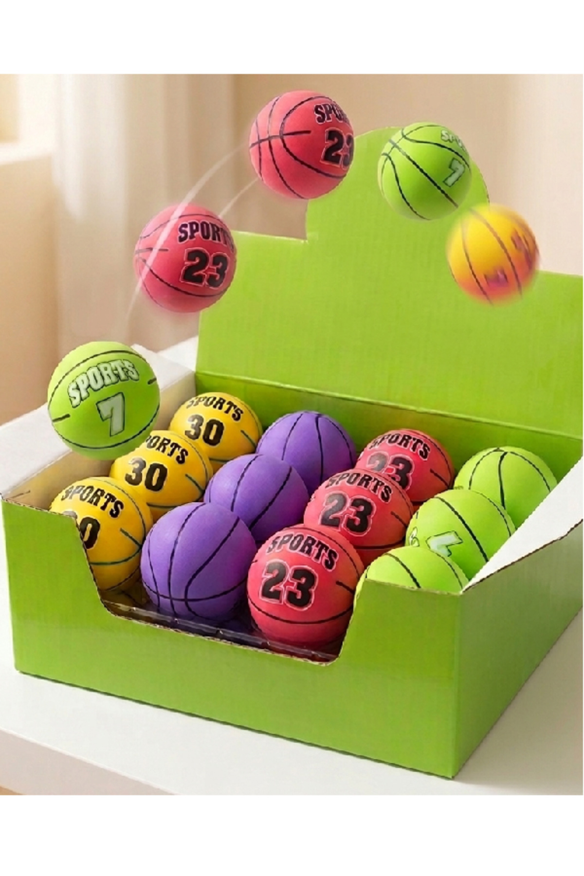 Toppik 豪華セット Flower Toys Mini Zıplayan Pu Basketbol Ve Futbol Topu 5 Metre