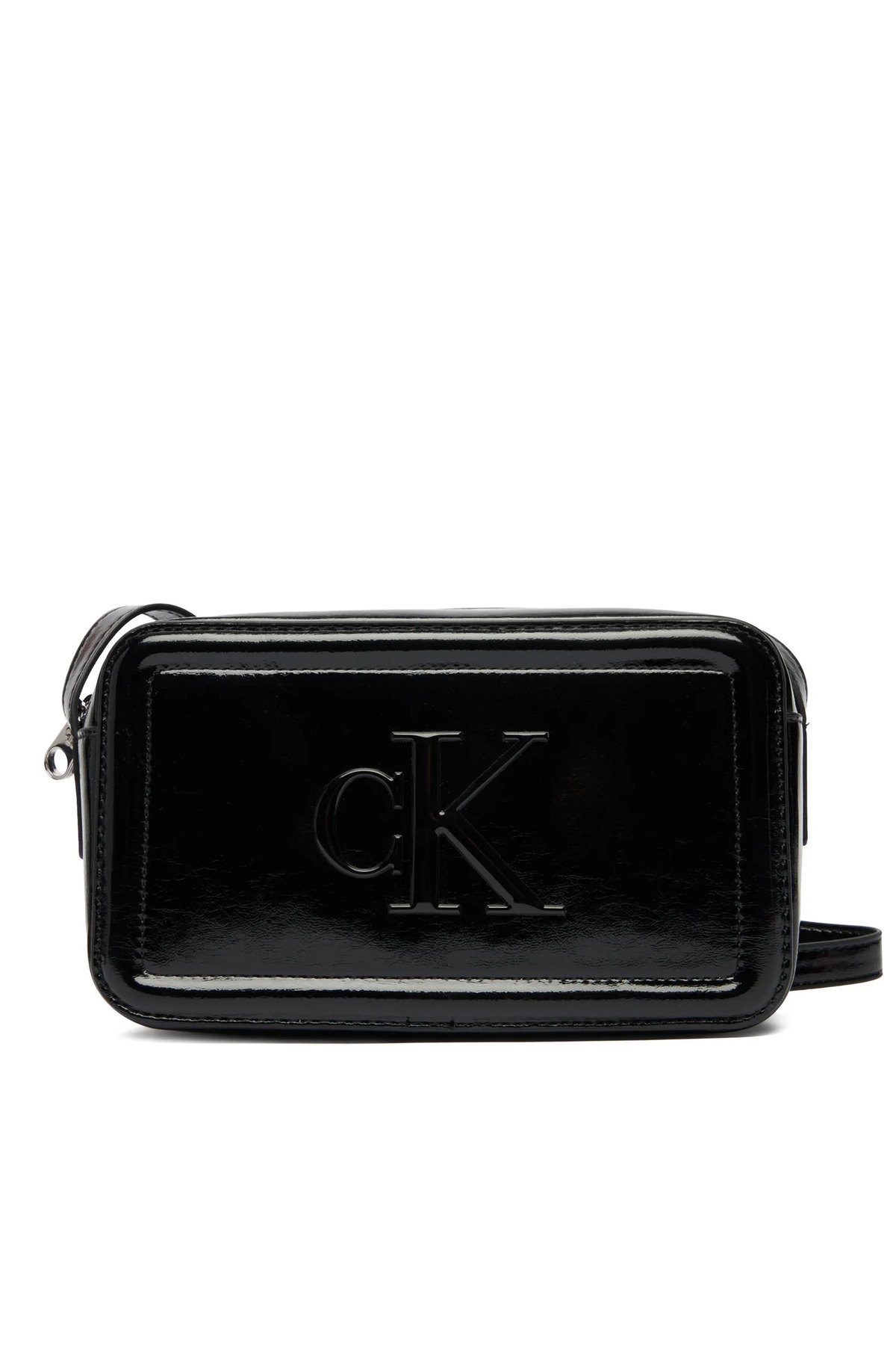 1_org_zoom بند قابل تنظیم بند زیپ چرمی براق زنانه با طرح CK LV04F3331G-3JH Calvin Klein کالوین کلاین اورجینال - تصویر 1