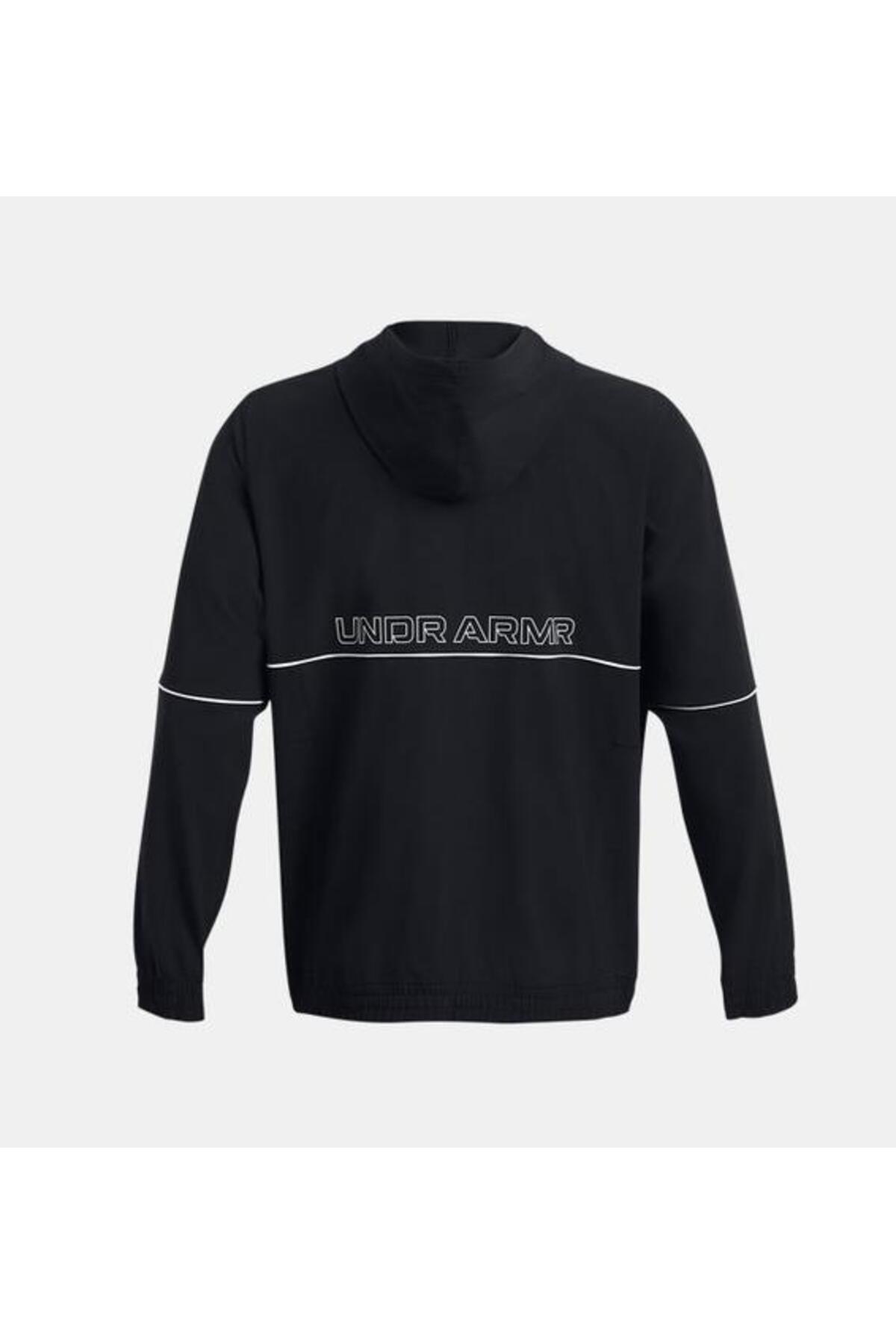 Under Armour Ua Zone Woven Jacket Erkek Günlük Ceket 1383400-001 Siyah görsel 5