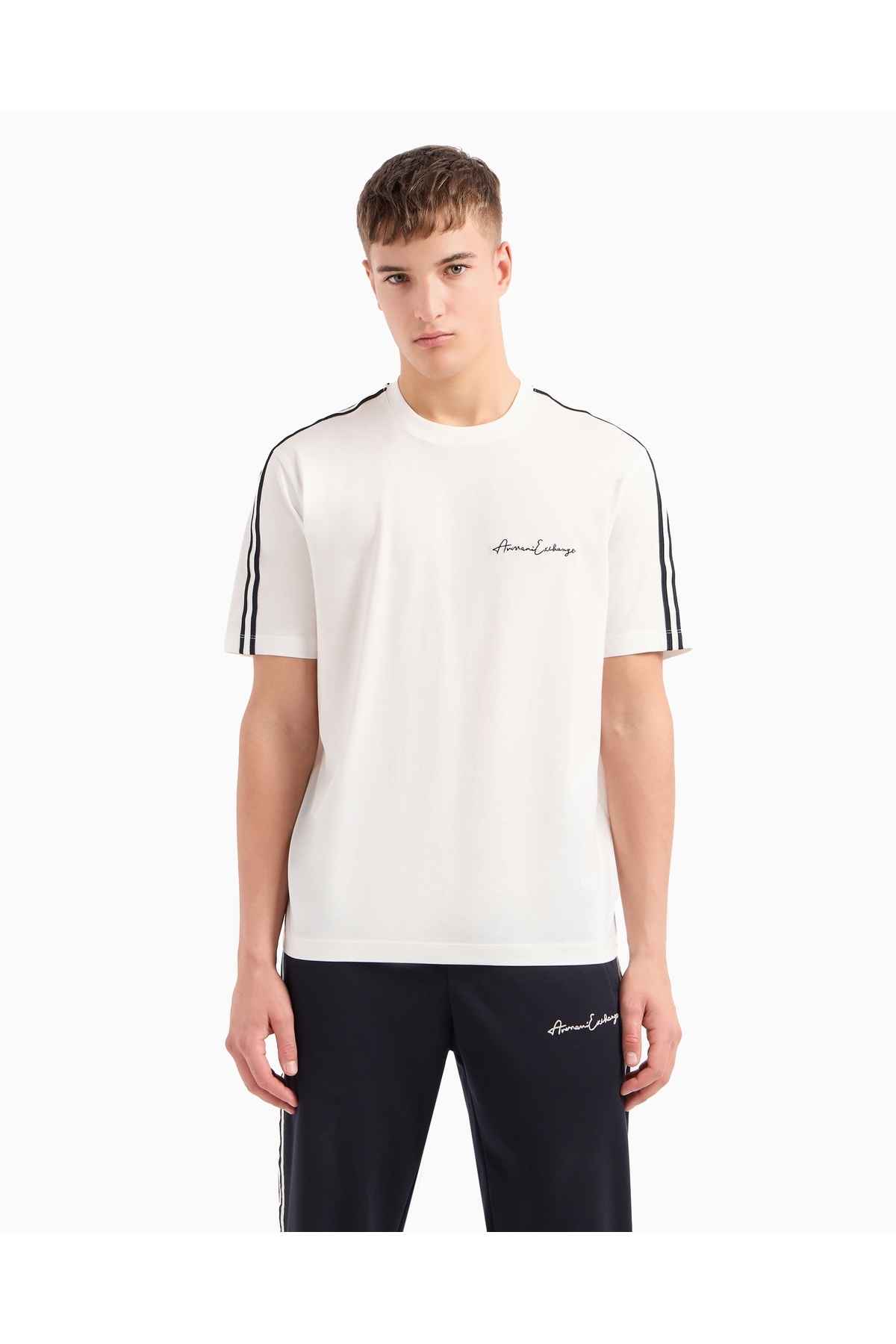 تی شرت مردانه یقه گرد نخی معمولی 8NZTSG ZJ9AZ 1116 آرمانی اکسچنج تی شرت Armani Exchange