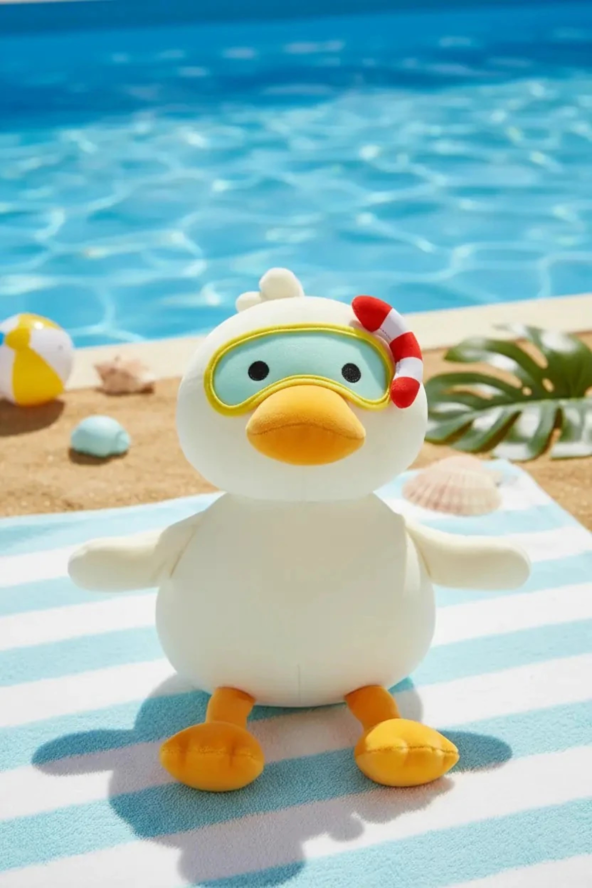 Licensed Diving Duck Series Snorkeling Plush Toy – 27 cm