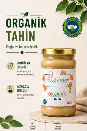 Soul Kitchen Organik Ürünler Organik Sertifikalı Tahin Yerli Üretim 300 g Ana...
