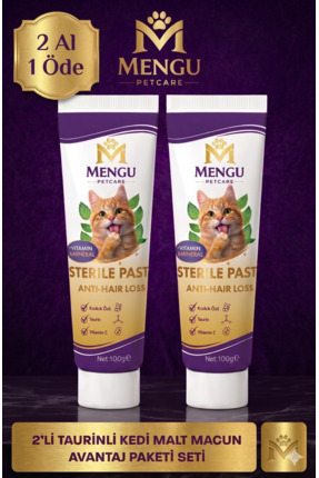 mengu petcare Tüy Dökülme Engelleyici, Tüy Yumağı ve Kusma Önleyici Multivita...