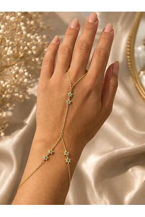 AYMİRA MOONLİGHT YILDIZLI ŞAHMERAN GOLD ÇELİK BİLEKLİK
