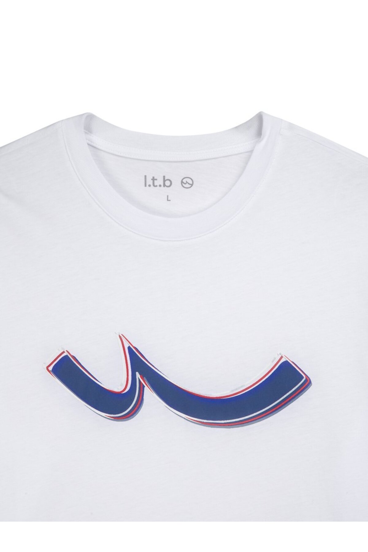 Ltb Logo Baskılı Beyaz T-shırt görsel 4