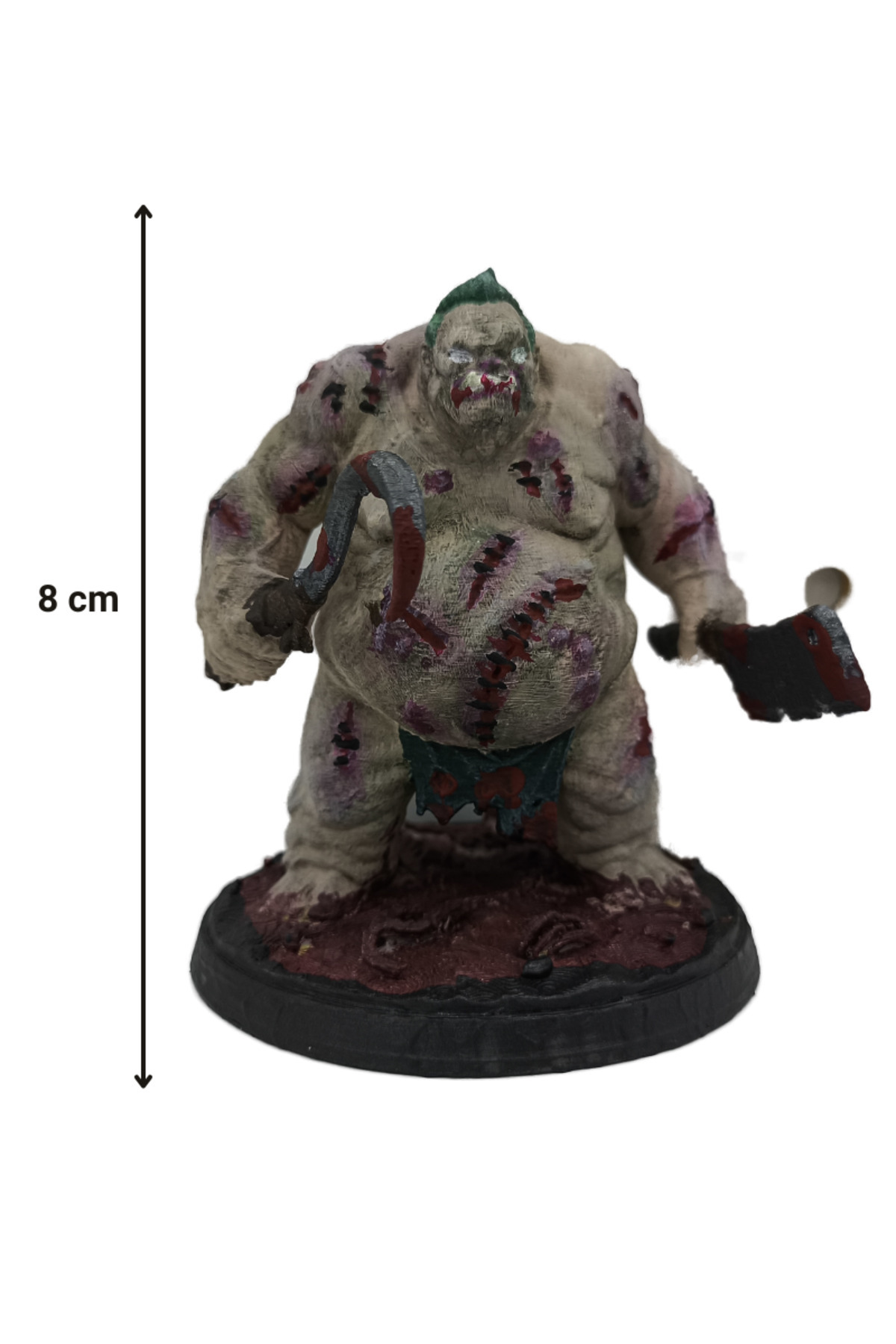 Dota 2 Pudge Figürü 3D Baskı El Boyaması Koleksiyon Biblosu 8 cm