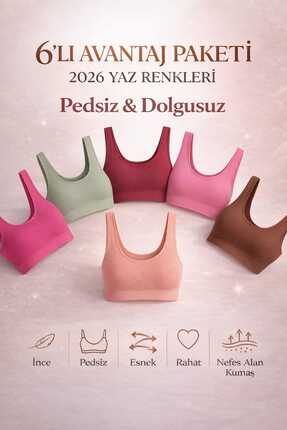 NORMBODY 6 ADET Avantaj Paketi 2026 TREND Yaz Renkleri Dikişsiz PEDSİZ DOLGUS...