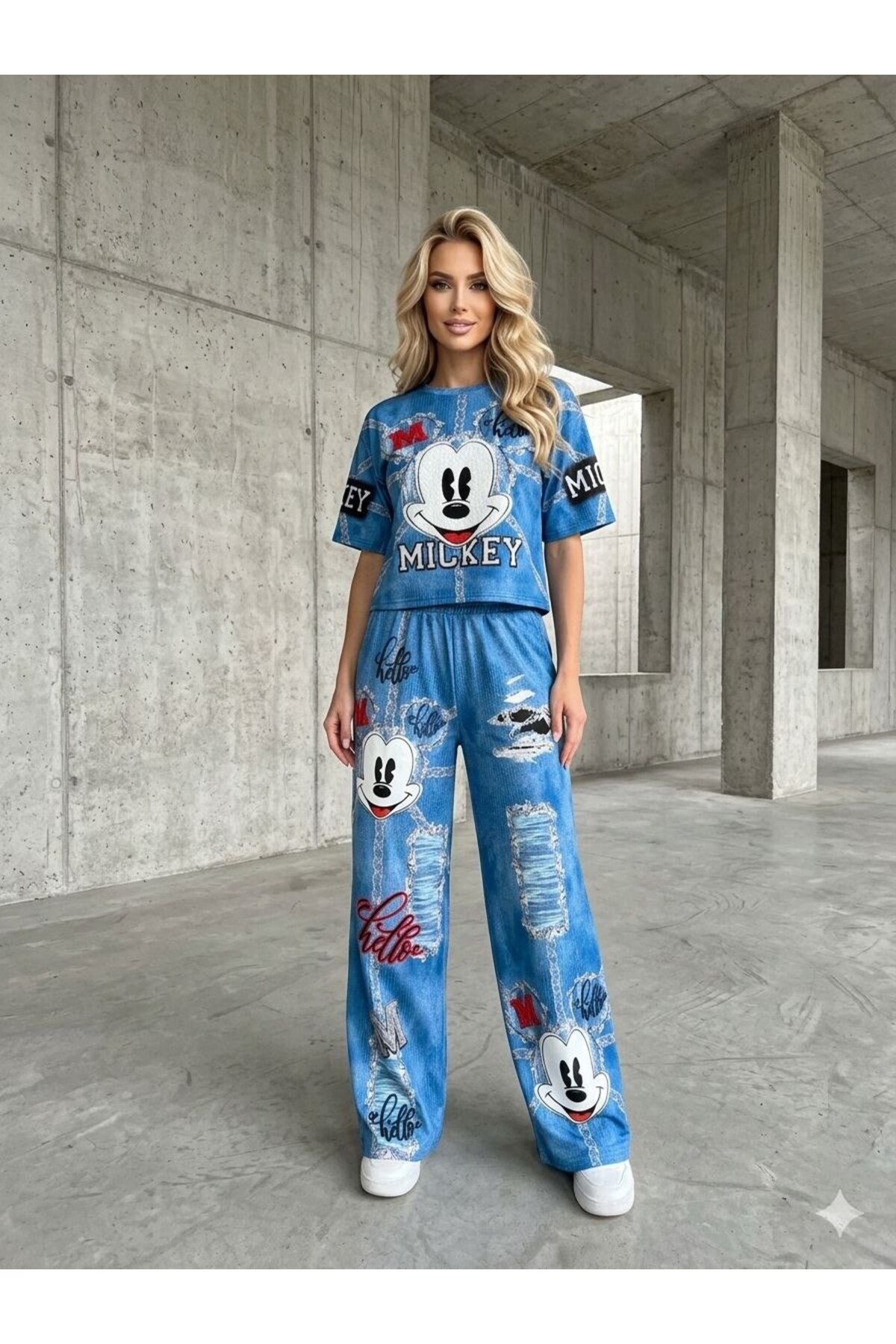 TRENDY CUSTOM STONE PRINT EMBROIDERED TRACKSUIT -SPECIAL STONE PRINT EMBROIDERED TRACKSUIT SET2