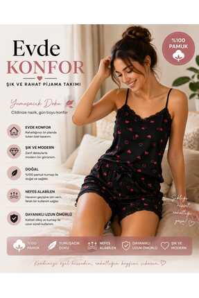 ASİLİST YAZLIK SEZON ŞORT MODEL KADIN PİJAMA